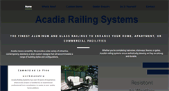 Desktop Screenshot of acadiarailing.com