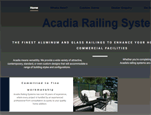 Tablet Screenshot of acadiarailing.com